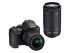 Nikon D3500 DX-Format DSLR Two Lens Kit with AF-P DX Nikkor 18-55mm f/3.5-5.6G VR & AF-P DX Nikkor 70-300mm f/4.5-6.3G ED (Black)